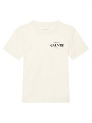 Calvin Klein Jeans T-Shirt Small Chest LVCKTJA40B Biały Regular Fit. Białe t-shirty chłopięce Calvin Klein Jeans, bez wzorów, z bawełny, bez ramiączek. Za 109.99 zł.