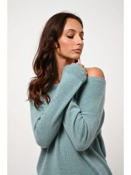 AUTHENTIC CASHMERE Kaszmirowy sweter "Faraut" w kolorze miętowym rozmiar: L. Niebieskie swetry klasyczne damskie AUTHENTIC CASHMERE, l, z kaszmiru, bez kołnierzyka. Za 417.95 zł.