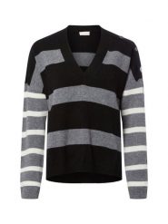 Liu Jo Collection Sweter z dzianiny - Maglia chiusa Kobiety Wełna czarny|szary|biały, M. Białe swetry klasyczne damskie Liu Jo Collection, m, z dzianiny, bez kołnierzyka. Za 549.95 zł.
