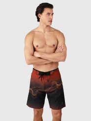 Brunotti Szorty kąpielowe "Gulfshore" w kolorze pomarańczowo-czarnym rozmiar: 32. Czarne szorty sportowe męskie BRUNOTTI, z materiału, outdoorowe. Za 129.95 zł.