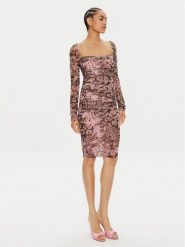 Pinko Sukienka codzienna Anfitrione 103300 A1Q2 Kolorowy Slim Fit. Sukienki damskie Pinko, na co dzień, l, bez wzorów, z syntetyku, bez kołnierzyka, bez ramiączek, proste. Za 649.99 zł.