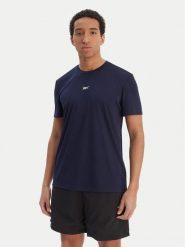Reebok T-Shirt RK25602CCM Granatowy Regular Fit. Niebieskie t-shirty męskie Reebok, m, bez wzorów, z syntetyku, bez kołnierzyka. Za 59.99 zł.