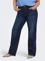 ONLY Carmakoma Dżinsy - Wide leg - w kolorze granatowym rozmiar: 42/L30. Niebieskie jeansy damskie Only Carmakoma. Za 219.95 zł.