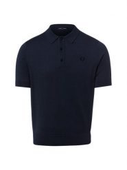 Fred Perry Męska koszulka polo z dzianiny Mężczyźni Bawełna (100%) niebieski jednolity, L. Niebieskie koszulki polo męskie Fred Perry, l, bez wzorów, z bawełny, bez ramiączek. Za 649.95 zł.