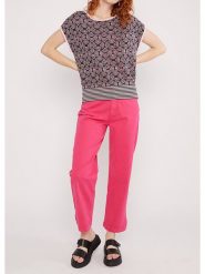 Blutsgeschwister Sweter "New Wavered" w kolorze czarno-jasnoróżowym rozmiar: S. Różowe swetry klasyczne damskie Blutsgeschwister, s, z bawełny, bez kołnierzyka. Za 118.84 zł.