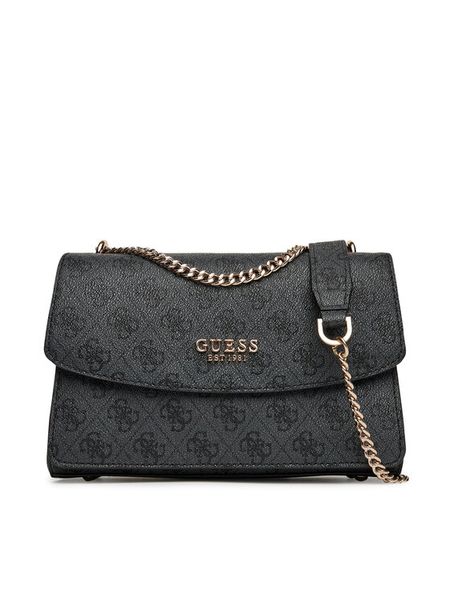 Guess Torebka Calista HWSG73 34210 Szary. Szare torebki klasyczne damskie Guess, z aplikacjami, ze skóry, wizytowe, bez kołnierzyka, bez ramiączek. Za 426.99 zł.