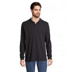 Koszulka polo z długim rękawem Sol's Planet. Czarne bluzki damskie SOL'S, s, bez wzorów, bez kołnierzyka, bez ramiączek. Za 171.50 zł.