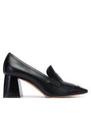 Max Mara Półbuty Hregentmoc 2524526032600 Czarny. Czarne półbuty damskie Max Mara, bez wzorów, ze skóry, bez obcasa, na obcasie. Za 2,439.00 zł.