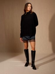 Perfect Cashmere Kaszmirowy sweter "Pemala" w kolorze czarnym rozmiar: M. Czarne swetry klasyczne damskie Perfect Cashmere, m, z kaszmiru, bez kołnierzyka. Za 1,041.99 zł.