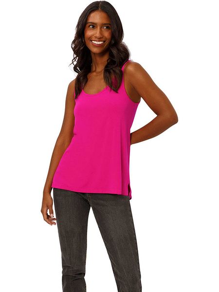 Heine Top w kolorze różowym rozmiar: 38. Różowe topy damskie Heine, bez wzorów, bez kołnierzyka. Za 56.53 zł.