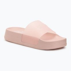 Klapki damskie U.S. Polo Assn. AMAMI009A. Brązowe klapki damskie U.S. Polo Assn., z aplikacjami, z materiału, bez obcasa. Za 99.99 zł.