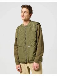 WRANGLER MĘSKA KAMIZELKA ELEVATED VEST IVY GREEN 112357210 W44E016396. Zielone kamizelki męskie Wrangler, m. Za 239.99 zł.