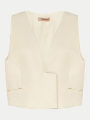 TWINSET Kamizelka 241TT2100 Écru Slim Fit. Kamizelki damskie Twinset, z wiskozy. Za 599.99 zł.
