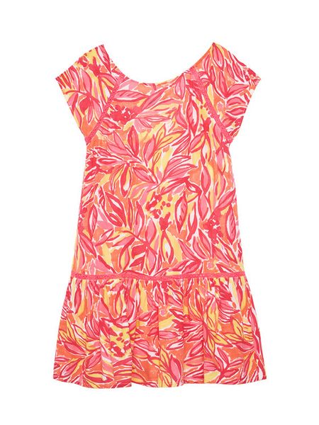 United Colors Of Benetton Sukienka letnia 4UIACV03G Różowy Regular Fit. Czerwone sukienki dziewczęce United Colors Of Benetton, na lato, bez wzorów, z wiskozy, bez ramiączek. Za 159.99 zł.