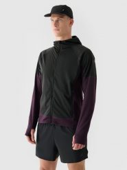 4F Bluza do biegania szybkoschnąca męska - fioletowa S. Fioletowe bluzy sportowe męskie 4f, bez wzorów, z dzianiny, sportowe, bez kołnierzyka, bez ramiączek. W wyprzedaży za 139.99 zł.
