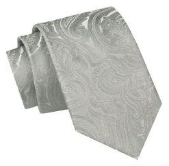 Męski Krawat Angelo di Monti - Jasnopopielaty. Szare krawaty i muchy męskie Angelo di Monti, bez wzorów, z tkaniny, eleganckie. Za 45.00 zł.