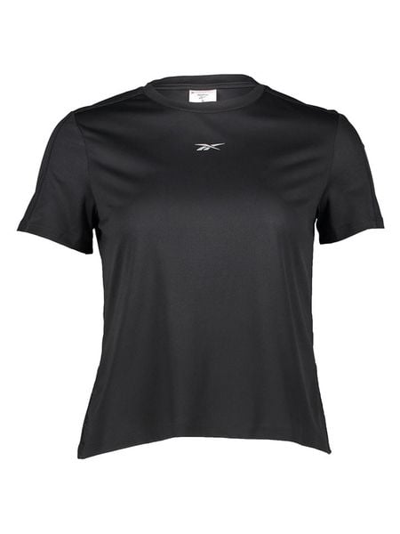 Reebok Koszulka sportowa "WOR Rund Speedwick" w kolorze czarnym rozmiar: S. Czarne bluzki sportowe damskie Reebok, s, bez kołnierzyka, bez ramiączek. Za 78.84 zł.