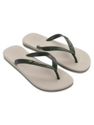 Ipanema Japonki w kolorze zielono-beżowym rozmiar: 39/40. Brązowe klapki i japonki męskie Ipanema, z tworzywa sztucznego. Za 21.82 zł.