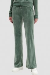 JUICY COUTURE Zielone damskie spodnie dresowe Layla Low Rise Pocket, Rozmiar XS. Zielone spodnie dresowe damskie Juicy Couture, s, bez wzorów, z dresówki. Za 499.99 zł.