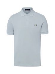 Fred Perry koszulka polo Mężczyźni Bawełna niebieski, L. Niebieskie koszulki polo męskie Fred Perry, l, bez wzorów, z bawełny, bez ramiączek. Za 499.95 zł.