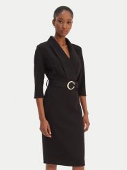 Rinascimento Sukienka koktajlowa CFC0126777003 Czarny Slim Fit. Czarne sukienki damskie RINASCIMENTO, s, bez wzorów, z syntetyku, wizytowe, bez kołnierzyka, bez ramiączek. Za 489.99 zł.