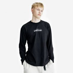 Koszulka długi rękaw męska Lifetech Graphic. Czarne koszulki męskie z długim rękawem Decathlon, m, z materiału. Za 99.99 zł.
