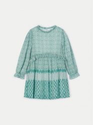 Mayoral Sukienka codzienna 4913 Zielony Regular Fit. Zielone sukienki dziewczęce Mayoral, bez wzorów, z syntetyku, bez ramiączek. Za 179.99 zł.
