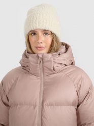 4F Czapka zimowa damska - beżowa Uniwersalny. Brązowe czapki zimowe damskie 4f, z materiału. Za 49.99 zł.