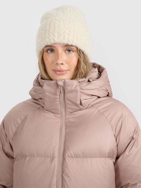 4F Czapka zimowa damska - beżowa Uniwersalny. Brązowe czapki zimowe damskie 4f, z materiału. Za 49.99 zł.