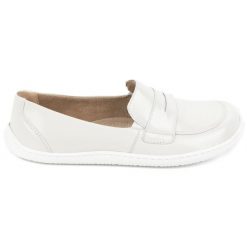 Olivier Barefoot Damskie minimalistyczne mokasyny skórzane 1280 ecru białe. Białe mokasyny damskie z materiału. Za 484.00 zł.