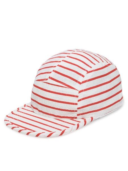 Nelli Blu Czapka z daszkiem 7K3-004-SS24 Czerwony. Czerwone czapki dziecięce Nelli Blu, bez wzorów, z poliesteru. Za 29.99 zł.