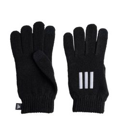 Rękawiczki Essentials 3-Stripes Gloves. Białe rękawiczki damskie Adidas, bez wzorów, z dzianiny. Za 119.00 zł.