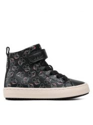 Geox Sneakersy J Kalispera Girl J364GH 00004 C0039 M Czarny. Czarne buty sportowe dziewczęce Geox, bez wzorów, ze skóry, bez zapięcia. Za 219.99 zł.
