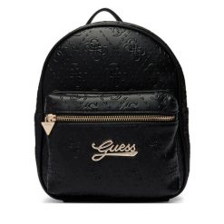 Plecak Guess. Czarne plecaki damskie Guess, z aplikacjami. Za 329.99 zł.