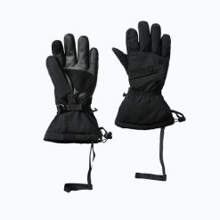 Rękawiczki trekkingowe Jack Wolfskin Big White. Czarne rękawiczki męskie Jack Wolfskin, bez wzorów. Za 359.99 zł.