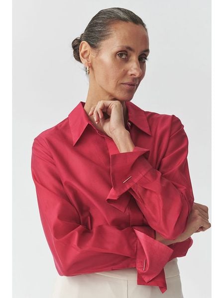 TATUUM Koszula "Berry" w kolorze koralowym rozmiar: 44. Czerwone koszule damskie Tatuum, bez wzorów, bez kołnierzyka, bez ramiączek. Za 156.98 zł.