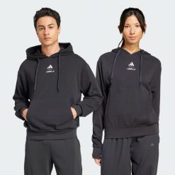 Bluza z kapturem i grafiką Les Mills. Czarne bluzy sportowe damskie Adidas, xs, bez wzorów, z polaru, bez ramiączek, z kapturem. Za 299.00 zł.