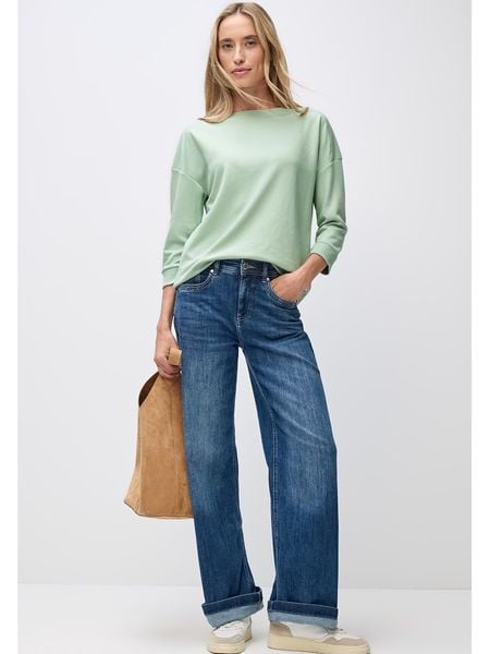 Cecil Koszulka w kolorze miętowym rozmiar: 36. Zielone bluzki damskie Cecil, bez wzorów, bez kołnierzyka, bez ramiączek. Za 101.23 zł.