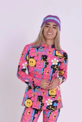Damska koszulka termoaktywna Trippy Hippy. Czerwone bielizna termoaktywna damska OOSC, s, bez wzorów, z materiału. Za 269.99 zł.