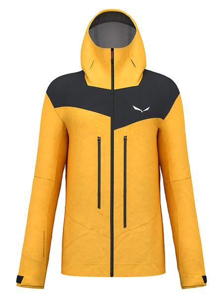 Salewa Kurtka trekkingowa "Ortles 3L Powertex" w kolorze żółtym rozmiar: S. Żółte kurtki outdoor męskie Salewa, l, bez wzorów, z materiału, bez kaptura. Za 657.33 zł.
