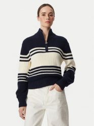 Guess Sweter W6YR47 Z1208 Granatowy Relaxed Fit. Niebieskie swetry klasyczne damskie Guess, m, z syntetyku, bez kołnierzyka. Za 474.99 zł.
