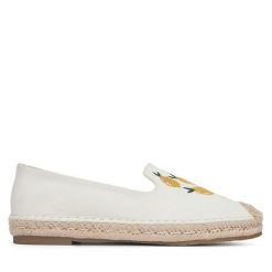 Espadryle DeeZee. Białe espadryle damskie DeeZee, bez wzorów, bez obcasa. Za 119.99 zł.