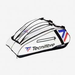 Second Life - Torba tenisowa na 12 rakiet Tecnifibre... - Stan Bardzo Dobry. Białe torebki klasyczne damskie TECNIFIBRE, bez wzorów, z materiału, duże, bez dodatków. Za 251.99 zł.