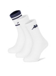 Kappa Skarpety długie KR_ANKLE_AW26 (3-PACK) Biały. Białe skarpetki damskie Kappa, bez wzorów, z bawełny. Za 29.99 zł.