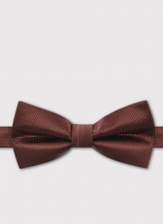 Brązowa mucha męska w strukturalny wzór. Brązowe krawaty i muchy męskie Pako Lorente, bez wzorów, z poliesteru, eleganckie. Za 99.99 zł.