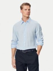 BOSS Koszula Relegant 50567579 Niebieski Regular Fit. Niebieskie koszule męskie Boss, m, bez wzorów, ze lnu, bez kołnierzyka, bez ramiączek. Za 499.99 zł.