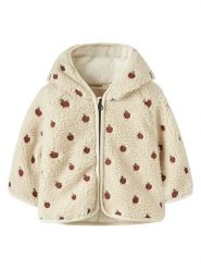 Lil Atelier Bluza polarowa "Nalo" w kolorze kremowym rozmiar: 56. Brązowe bluzy i bluzki niemowlęce Lil' Atelier, na zimę, bez wzorów, z bawełny, bez ramiączek, bez kaptura. Za 174.95 zł.