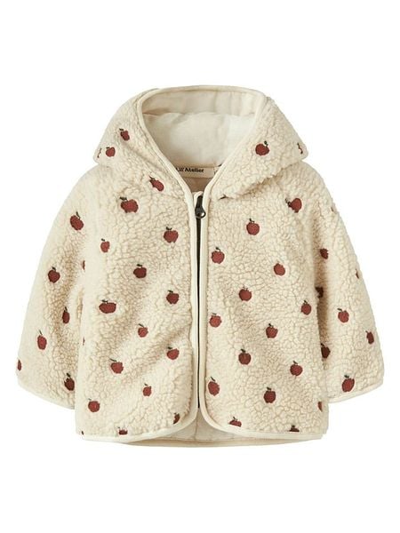 Lil Atelier Bluza polarowa "Nalo" w kolorze kremowym rozmiar: 68. Brązowe bluzy i bluzki niemowlęce Lil' Atelier, na zimę, bez wzorów, z bawełny, bez ramiączek, bez kaptura. Za 179.95 zł.