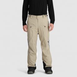 Spodnie narciarskie Outdoor Research Snowcrew. Brązowe spodnie materiałowe męskie OUTDOOR RESEARCH, z aplikacjami, z materiału. Za 1,038.00 zł.