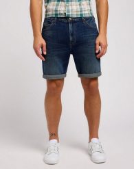 LEE RIDER SHORT MĘSKIE SZORTY KRÓTKIE SPODENKI JEANSOWE CAMP FIRE 112349233 L73F016065. Szorty męskie Lee, z jeansu, bez kołnierzyka. Za 159.99 zł.